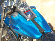 Blue Ghost Flame Harley