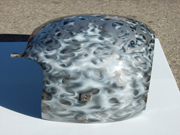 Silver Flames motorcycle custom paint job