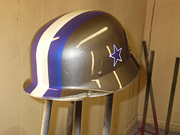 German style helmet with stars and strips